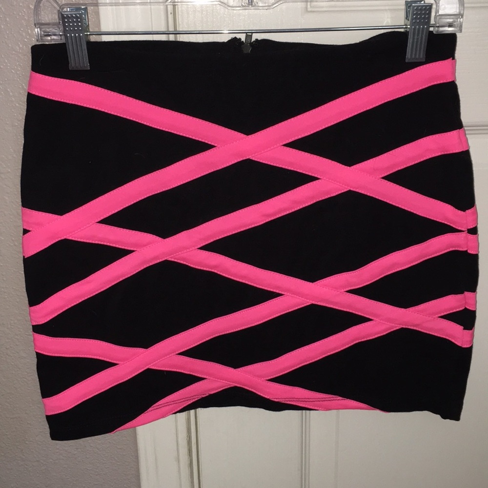 Ponte knit mini skirt